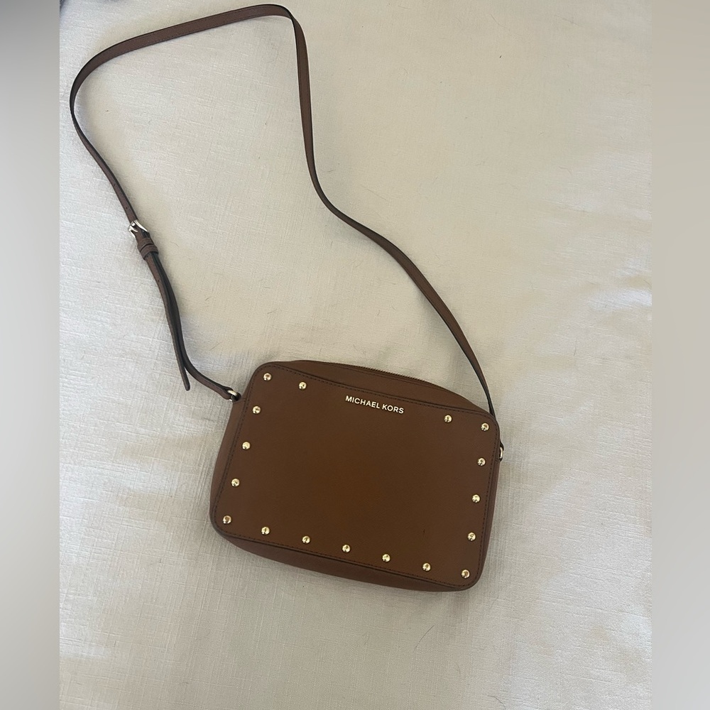 Michael Kors brown crossbody bag